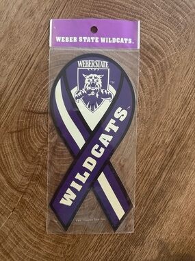 Magnetic Bumper Sticker - Weber State - Ribbon Shaped Support Magnet